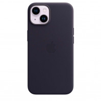 Кожаный чехол Leather Case with MagSafe на iPhone 14 Ink